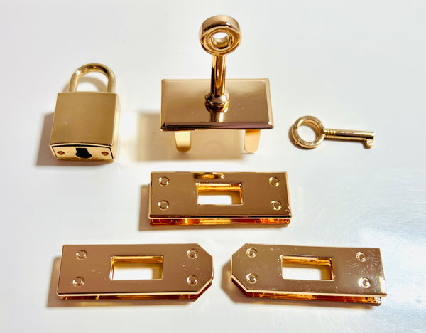 6 Piece Birkin Love Lock Set – bringberry Handbag Hardware and Designs
