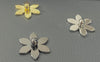 New -- Pointed Flower - Screw Rivets -- Package of Four