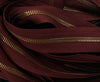 #5 Metal Two-Way Zipper Tape - High End with Antique Brass Teeth