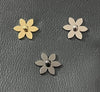 New -- Pointed Flower - Screw Rivets -- Package of Four