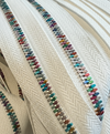 Five Yard Bundles plus 15 Sliders --- #5 Two-Way High-End Zipper Tape --- Bright White with Rainbow