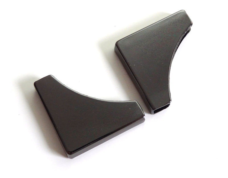 Metal Curved Corner Ends - 32mm (1 1/4") - Sold in Packs of Two