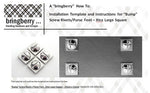 Bringberry Installation Template and Instructions for “Bump” Screw Rivets/Purse Feet  - PDF Download