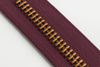 medium mulberry zipper tape with corn bronze teeth