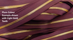 #5 Metal Two-Way Zipper Tape - High End with Antique Brass Teeth