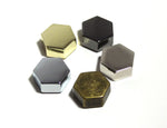 Hexagon Screw Rivets/Purse Feet - 15mm - Package of 10