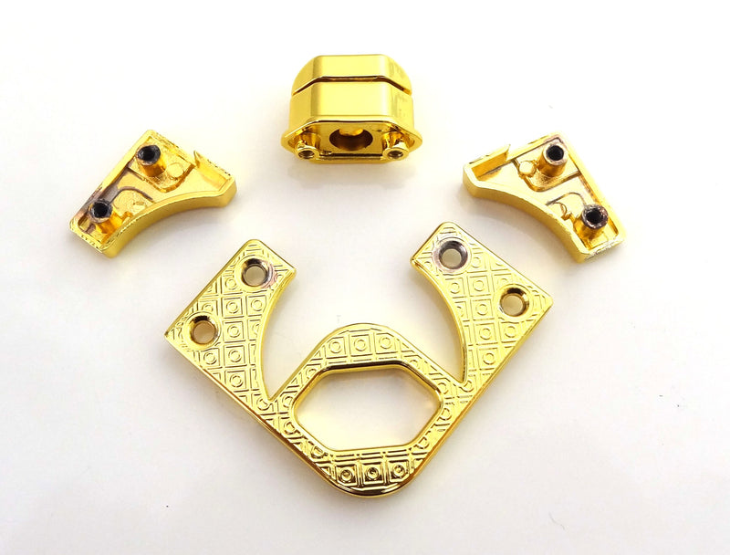 Bright Gold Twist Lock