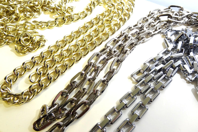 Heavy Duty Brass Chain Links , Solid Large