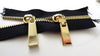 #5 Metal Two-Way Zipper Tape - High End with Light Gold Teeth