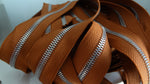 #5 Metal Two-Way Zipper Tape - High End with Polished Nickel Teeth