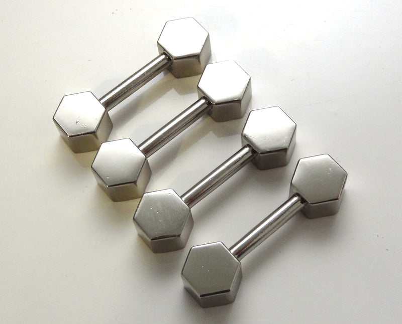 Hexagon Strap Bridges - Inner Width 20mm (3/4") - Set of Two