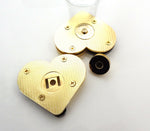 Heart Clasp - Magnetic Snap Closure