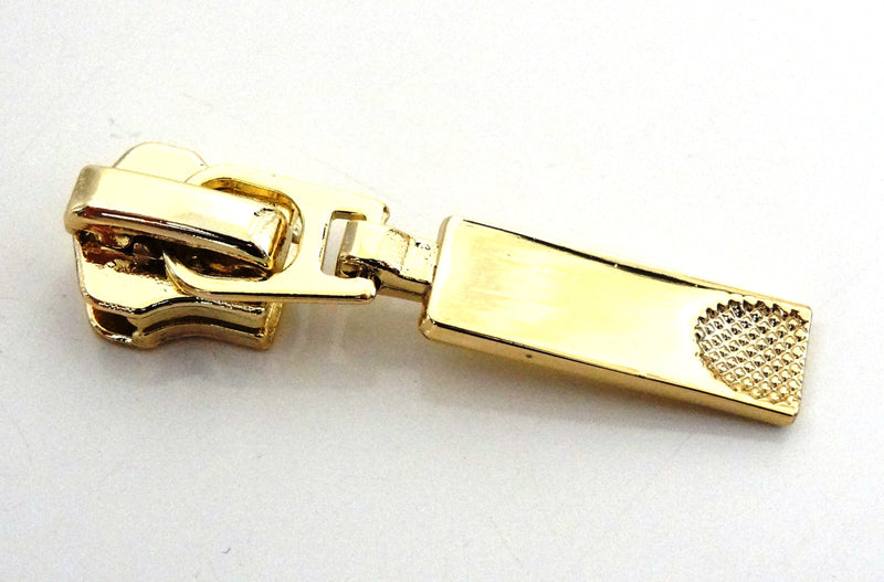 5 metal zipper gold track double zipper sliders zipper head 90cm