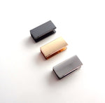 18mm Rectangle Shaped Strap Ends - Pkg of Four