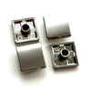 "Flat" Square Screw Rivets/Purse Feet - 12.5mm - Package of 4