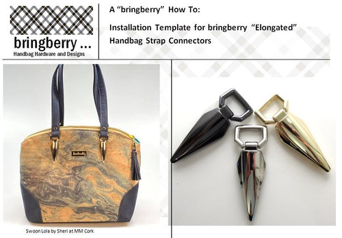 Diamond Handbag Strap Connectors - Set of Four – bringberry Handbag  Hardware and Designs